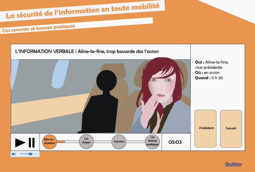 Maquette eLearning Accueil et Mise en situation Michaël