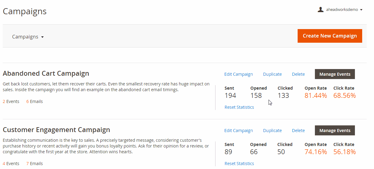 Magento 2 Follow Up Email Extension by Aheadworks FireBear