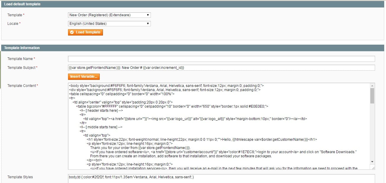 Extendware Custom Order Status Email Templates Magento Extension Review