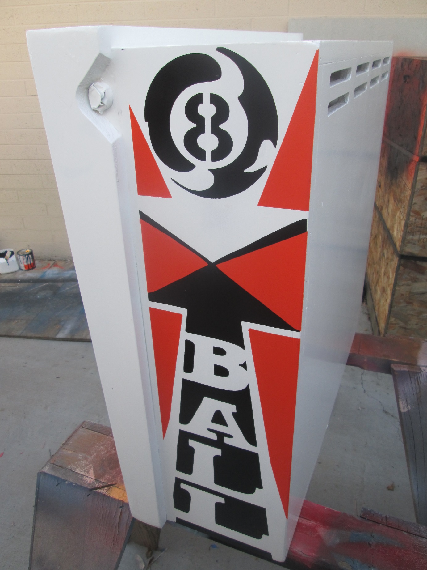 Eight Ball Stencil Firebird Pinball