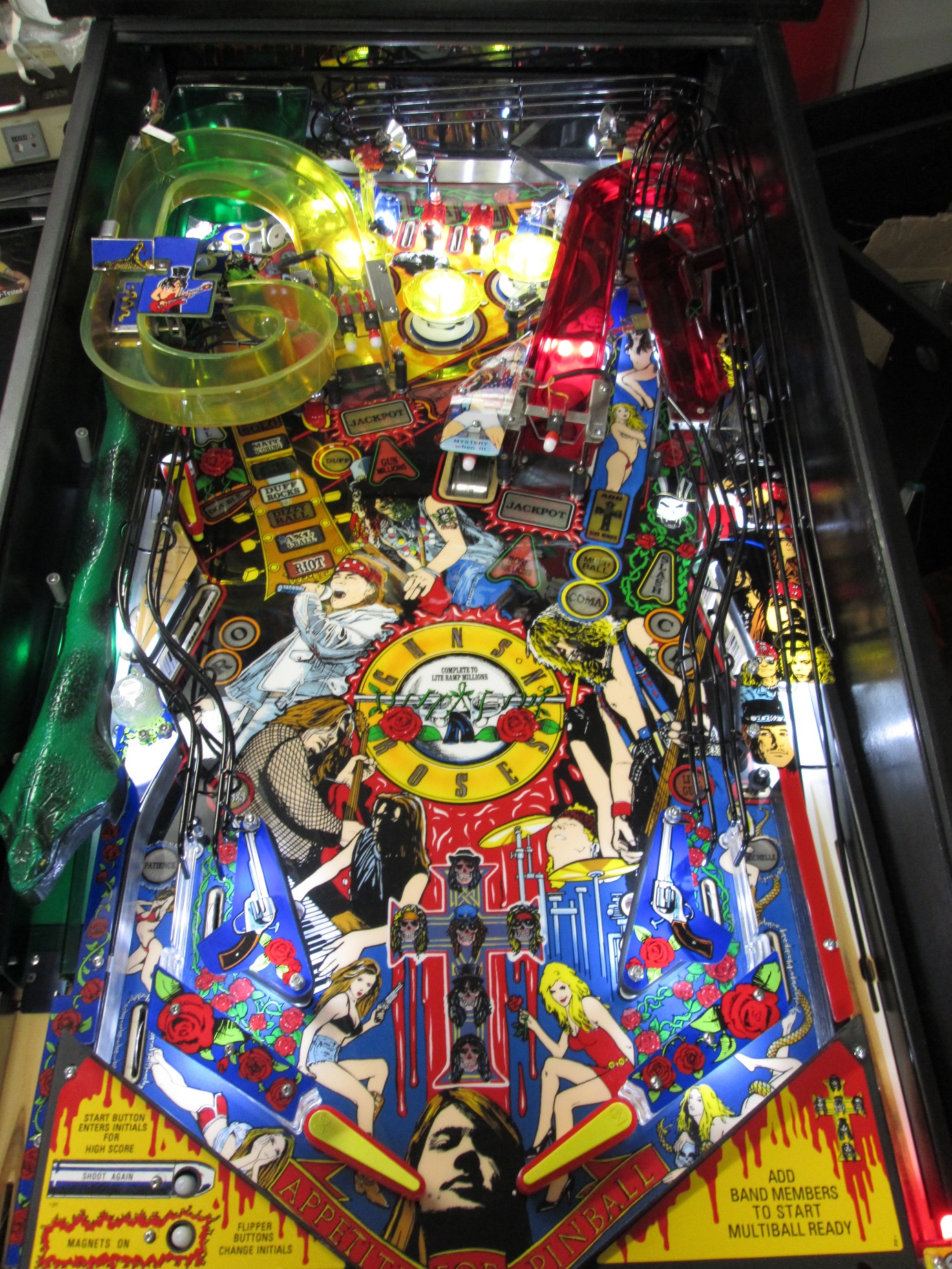 Guns N’ Roses is Done Firebird Pinball Phoenix Arizona Pinball Repair