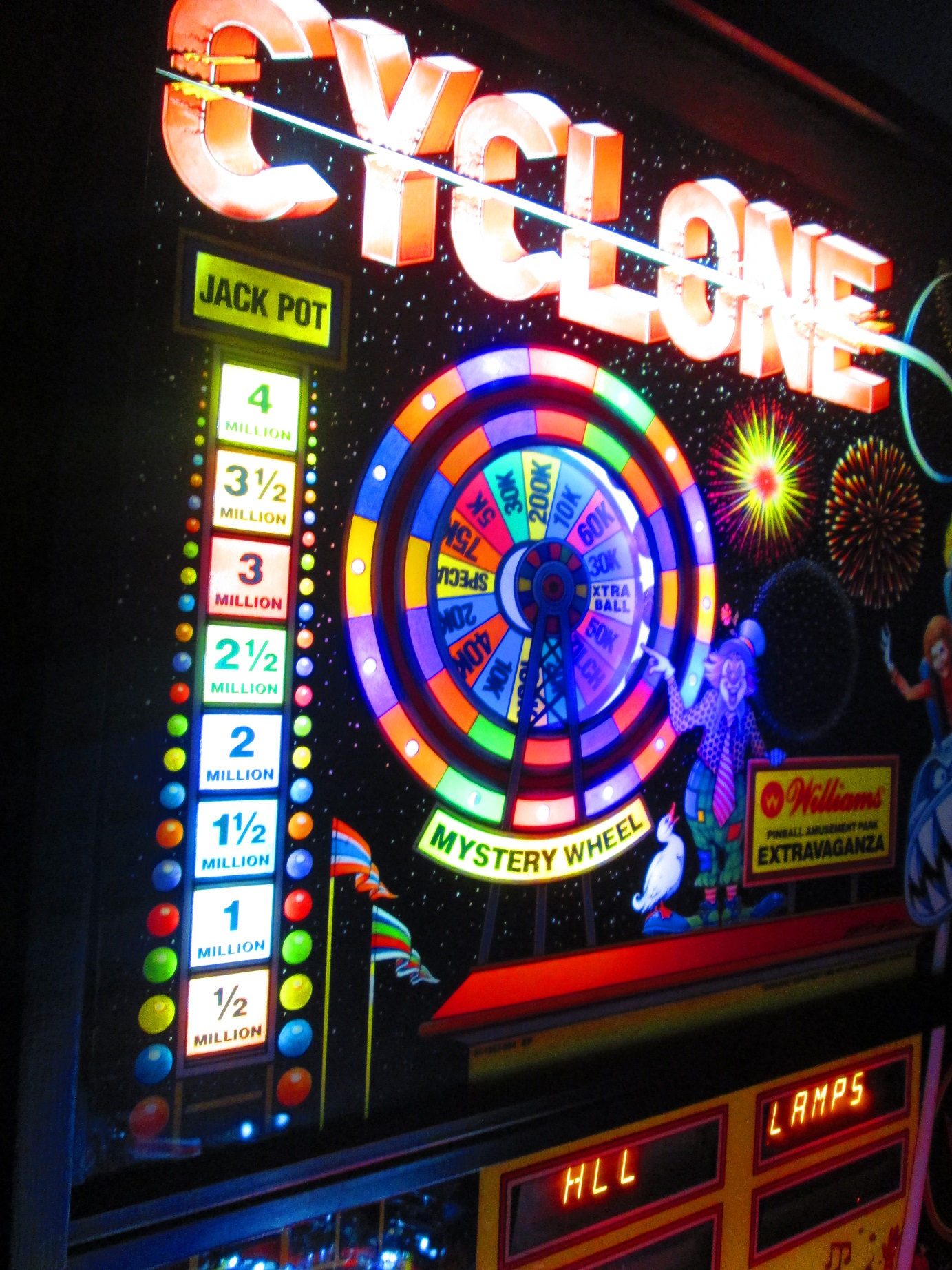 Cyclone Looks Great! Firebird Pinball Phoenix Arizona Pinball Repair