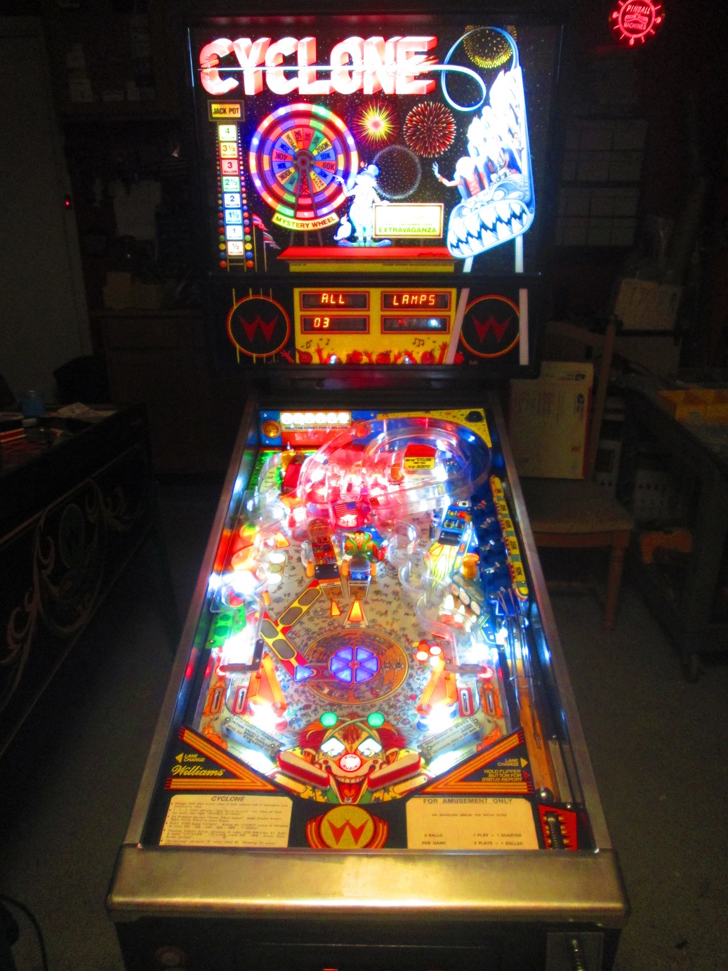 Cyclone is Seriously Fun Firebird Pinball Phoenix Arizona Pinball