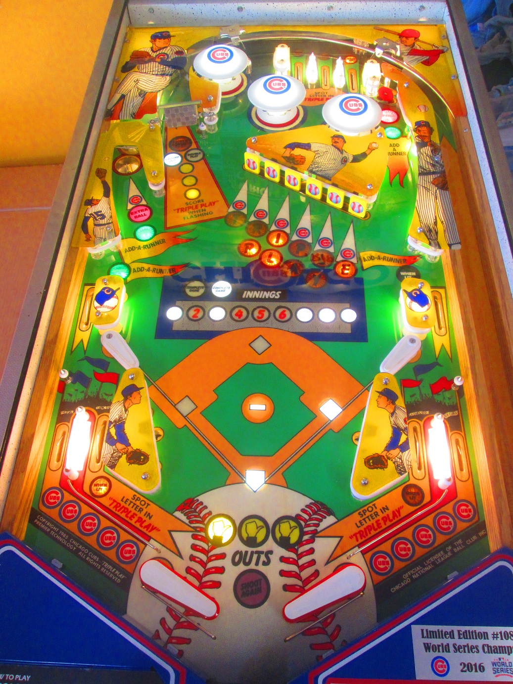 Chicago Cubs Pinball Forever! Firebird Pinball Phoenix Arizona