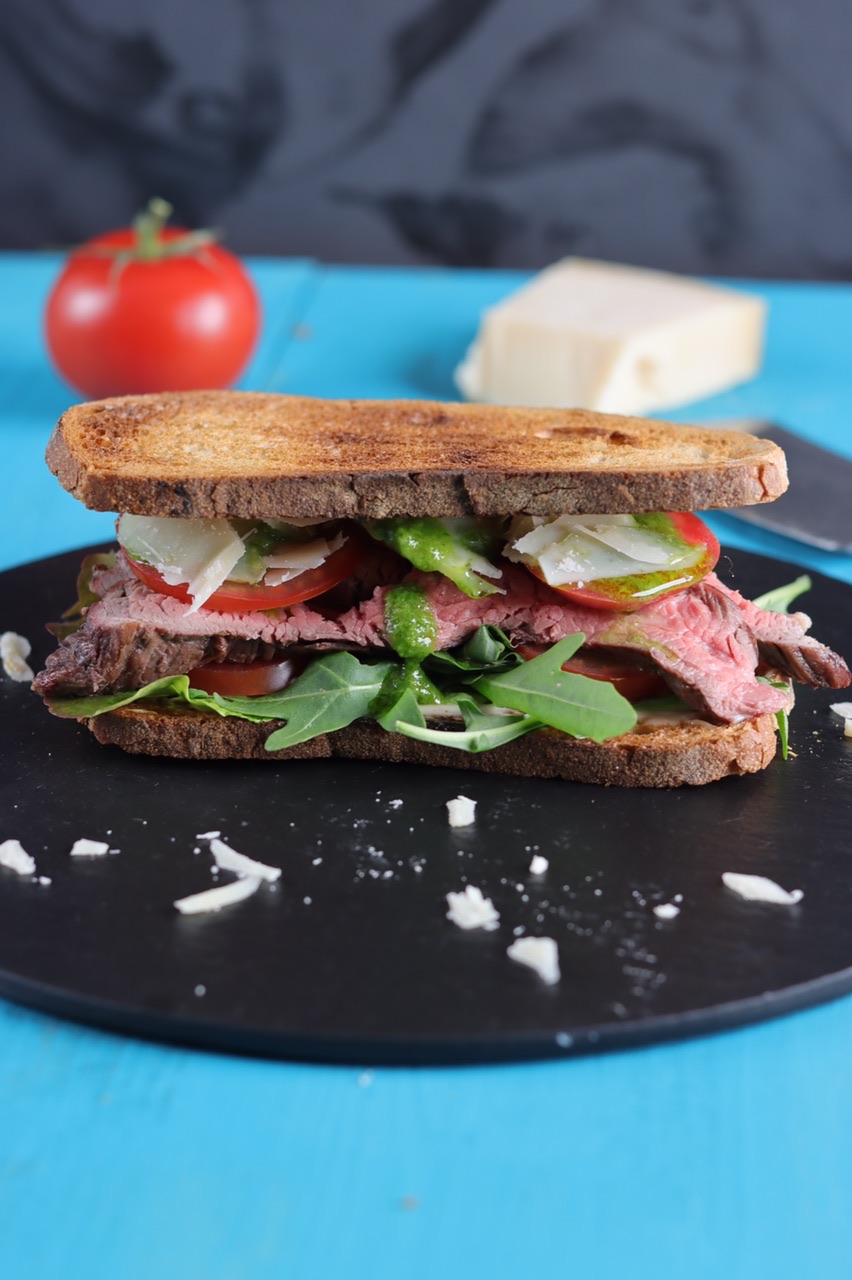 Flank Steak Pesto Sandwich firechefs.de Ein leckeres Sandwich