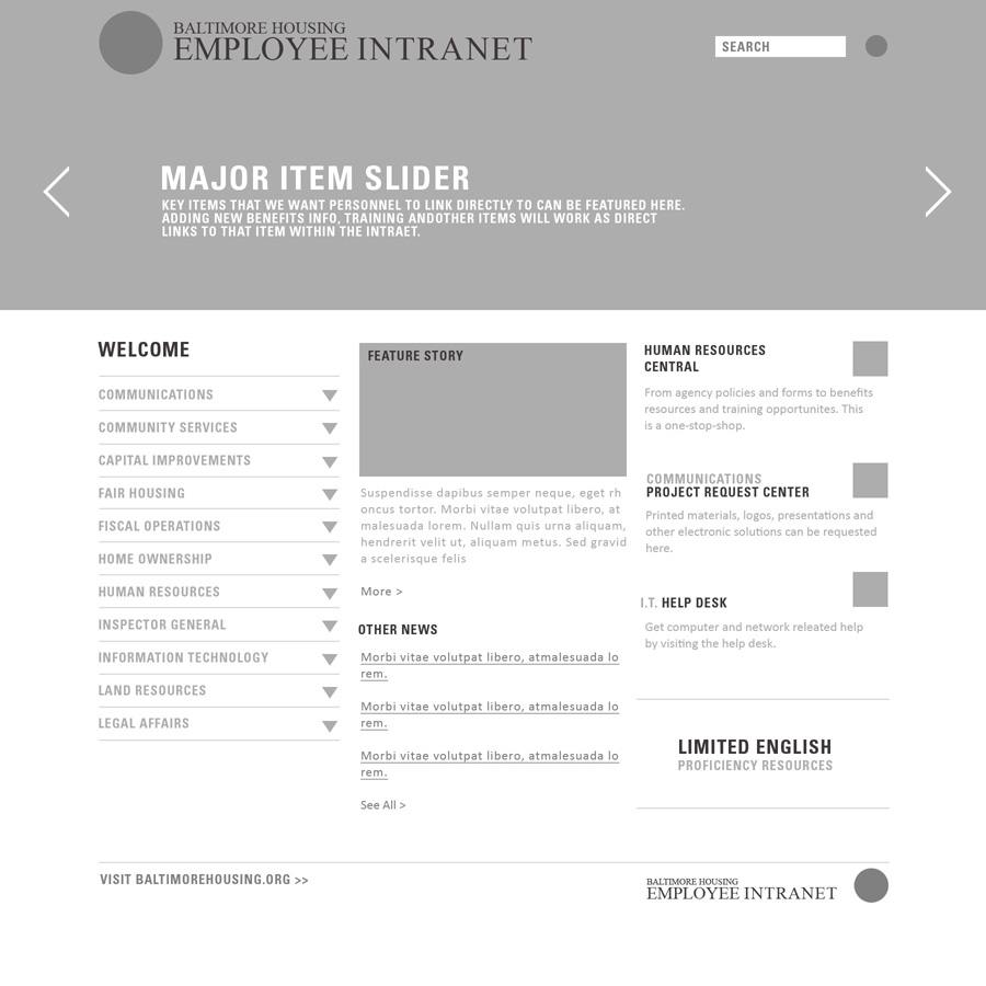 Housing Authority of Baltimore City (HABC) firefly design