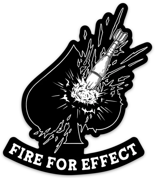 Defilade Spade Sticker Fire For Effect LLC
