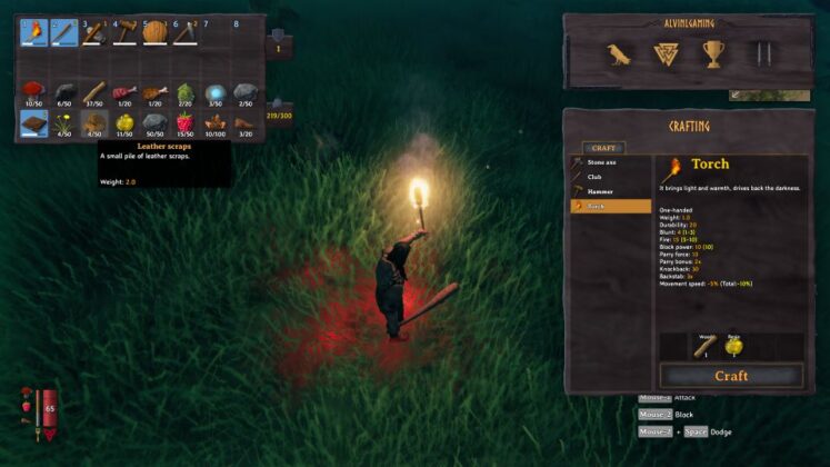Valheim How to Get Leather Scraps in the Game Fire Geezer