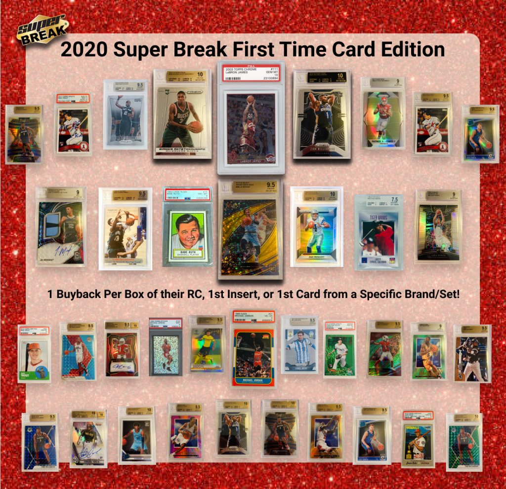 Firehandcards 2020 Super Break First Time Card Edition 20 Box Case Random Teams 9