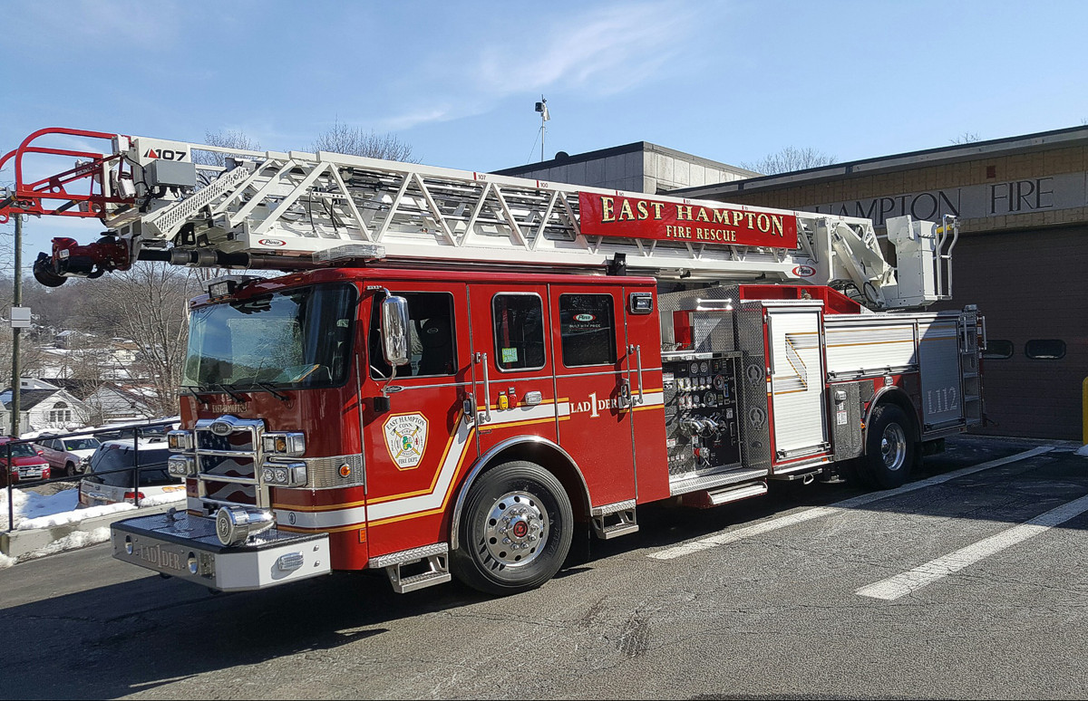 Truck Delivery for East Hampton Vol. Fire Dept.