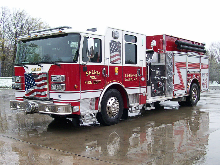 Pierce apparatus delivery for Salem Vol. Fire Department