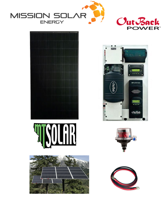 4.7kW DIY Grid Hybrid Solar Kit, Top of Pole Mount (TPM) Save on your electric bill, and have