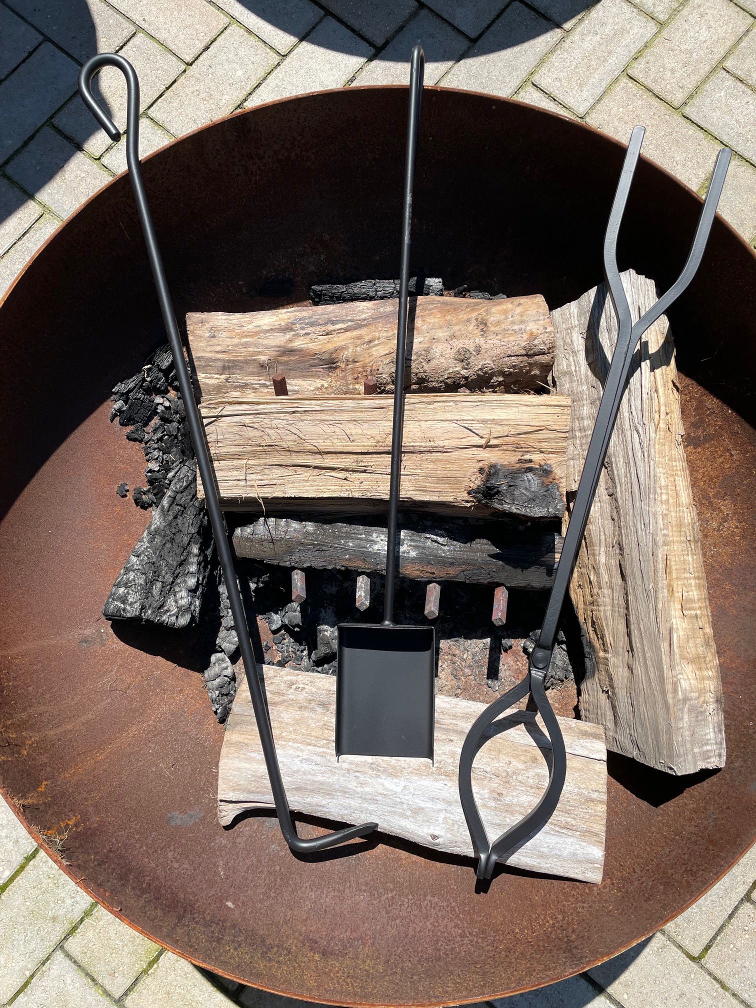 Tong Fire Pit Tool 30" Long Custom Made Fire