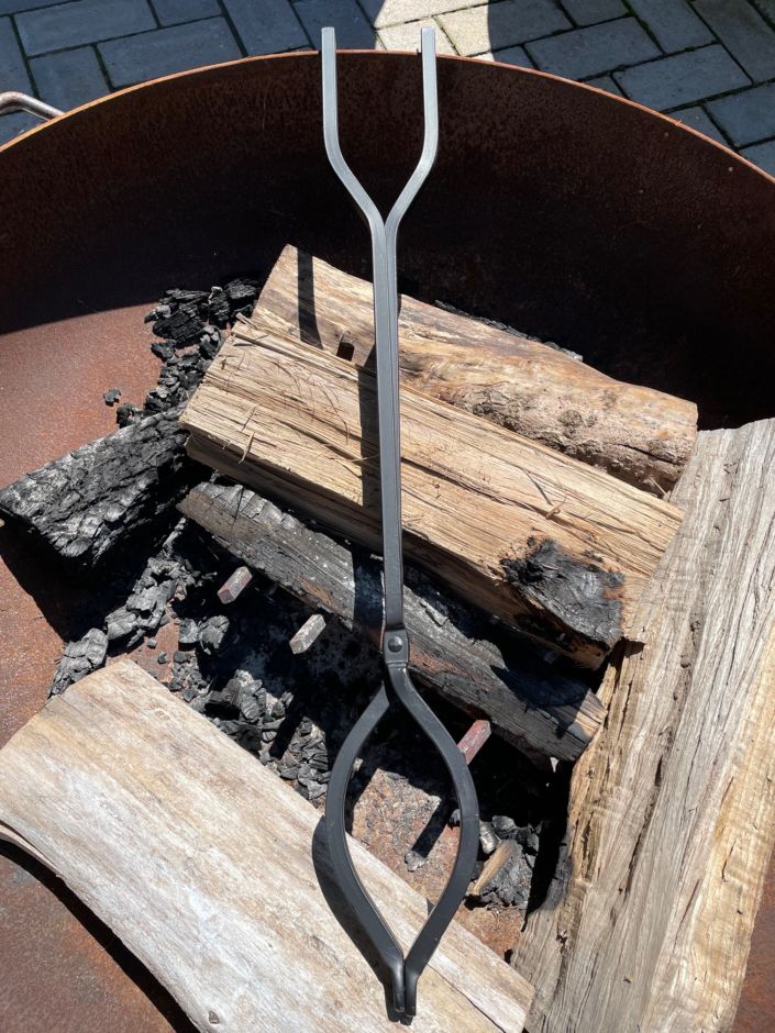 Tong Fire Pit Tool 30" Long Custom Made Fire
