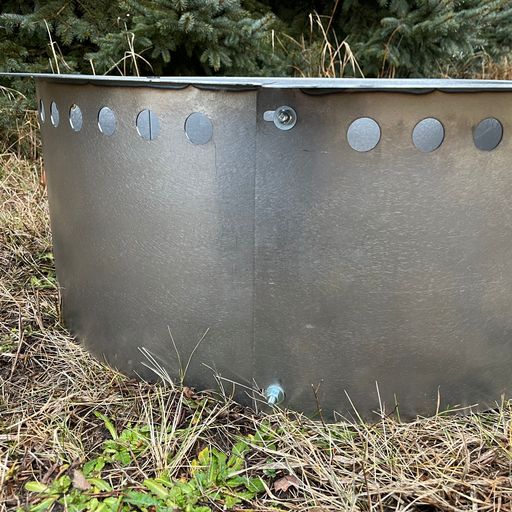 3" Lip Smokeless Round Metal Fire Pit Ring