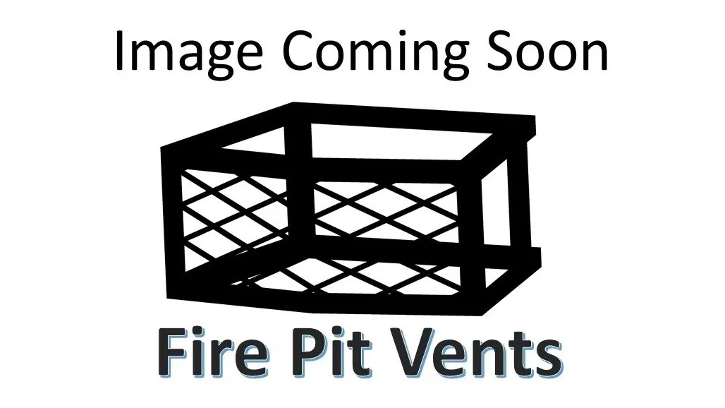 Brick 4" x 8" Fire Pit Vent Sliding Vent Screen Fire Pit Vents, LLC