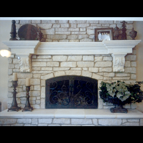 Cast Stone Picked Fireplace The Official site of Fireplaces Atlanta