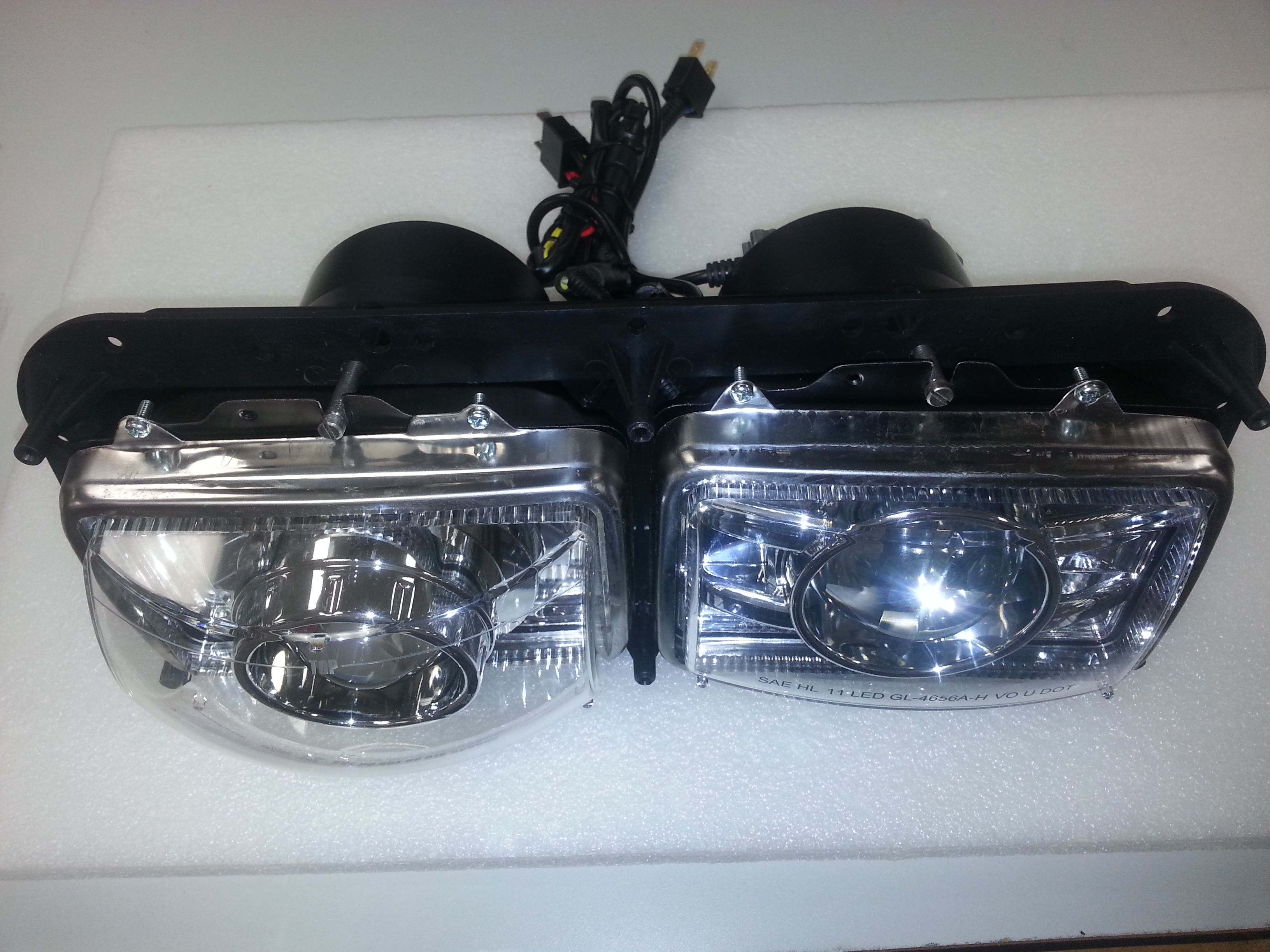 Xenon HID XP4656 Projector Low and LED High Beam Headlight Kit for