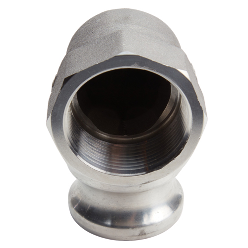 90 Degree Elbow Aluminum 1 1/2" Male Camlock Fitting x 1 1/2" Female