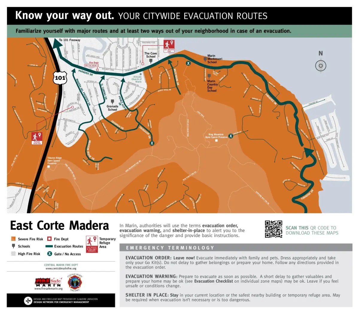 Evacuation Maps Fire Safe Marin