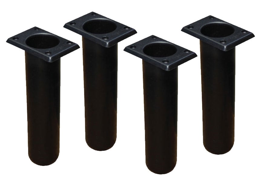 4 x Rod Holder 90 deg Square Base Plastic Firesail Australia