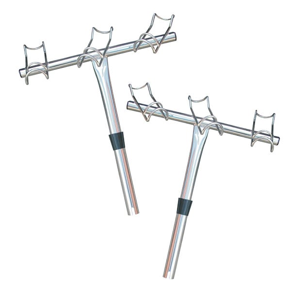 3 Way Rod Holder Stainless Steel Easy Installation Firesail
