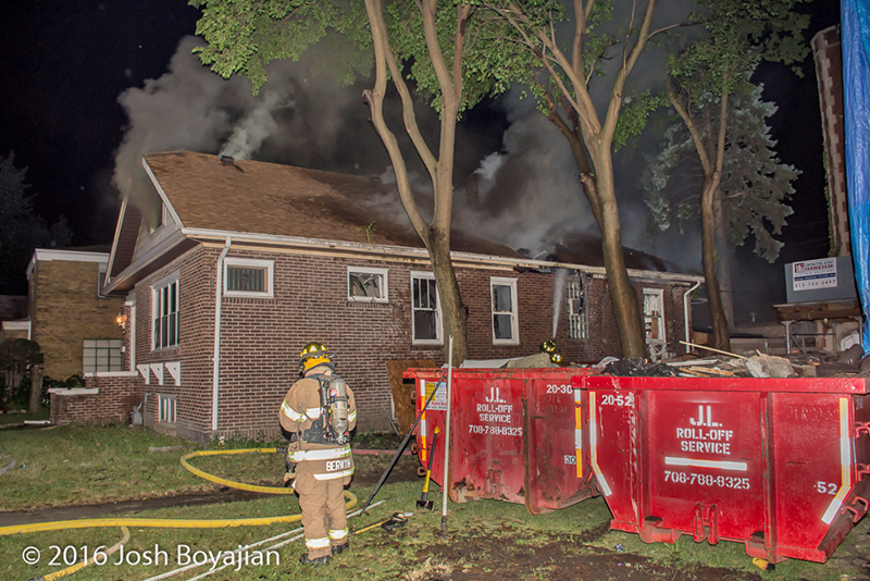 Working fire in Berwyn, IL September 30, 2016