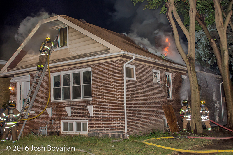 Working fire in Berwyn, IL September 30, 2016