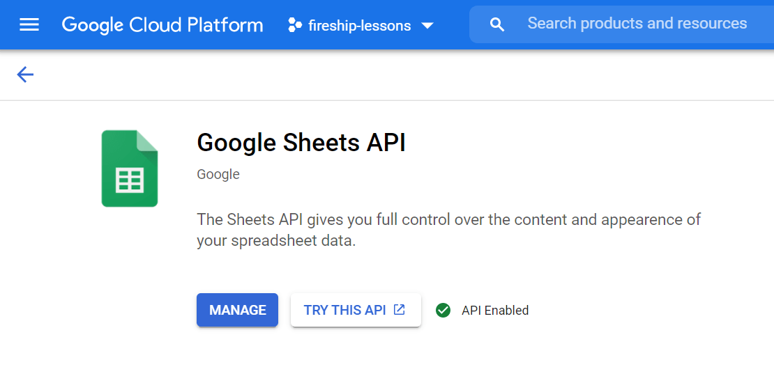 Google Sheets as a Database