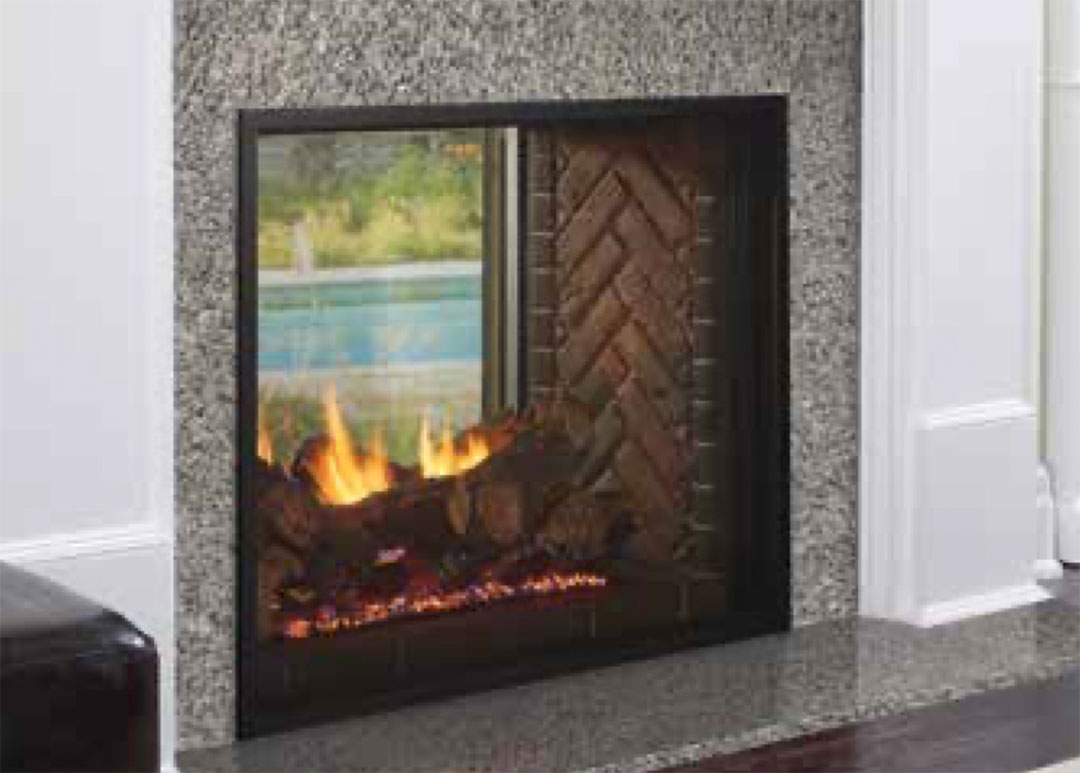 Fortress indoor/outdoor gas fireplace Fireside Home Solutions