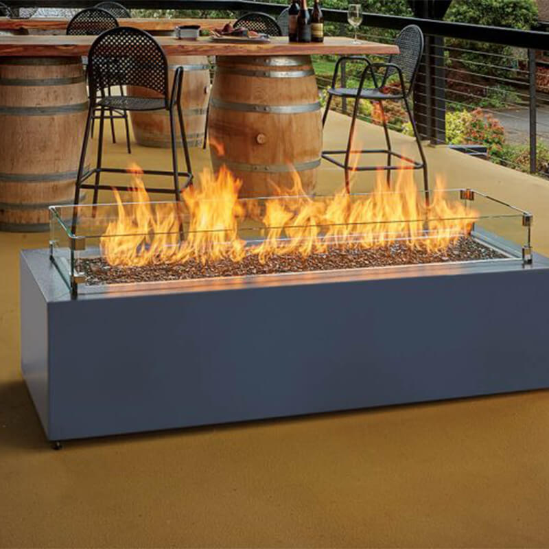 Fire Garden 72″ Complete Linear Fire Pit Fireside Hearth and