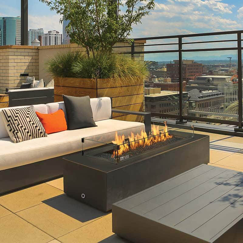 Fire Garden 96″ Linear Fire Pit Burner Fireside Hearth and Leisure