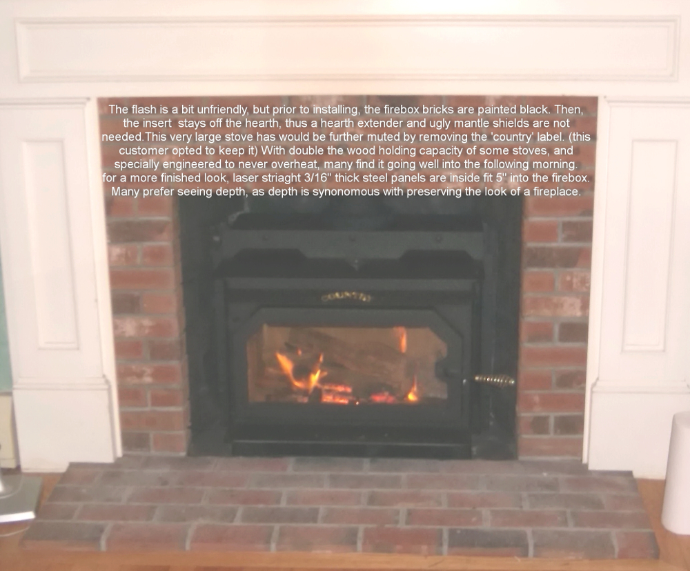 Fireside Stove Country Striker C160GL Wood Stove Insert