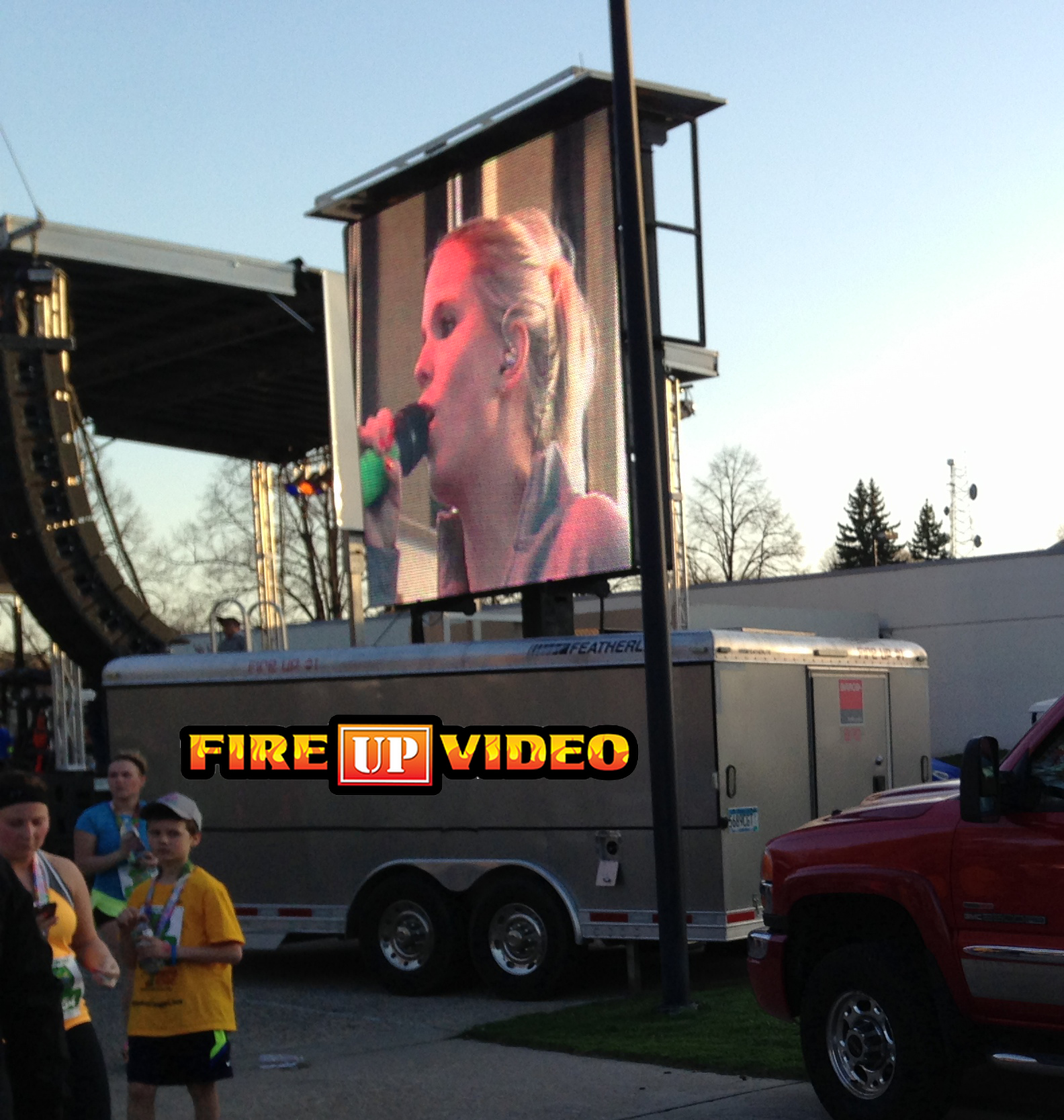 Sponsor Loops on the LED Video Board Mobile LED Jumbotron Outdoor Event Screens