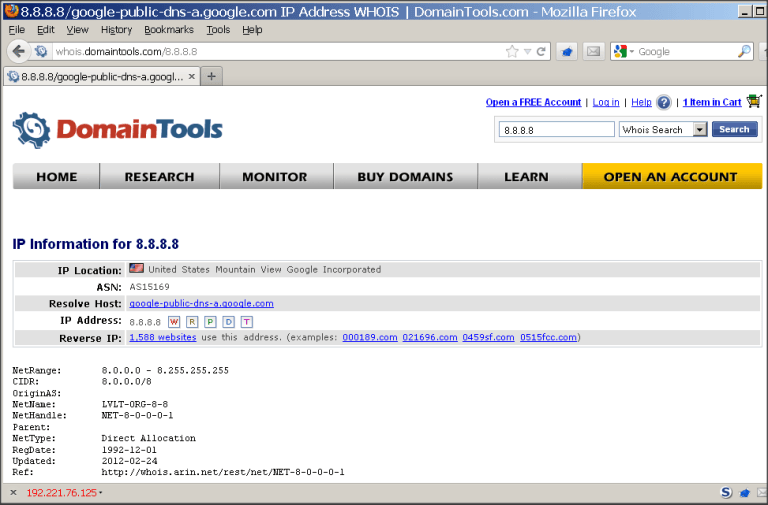 [tool] Best Free Online Whois A Firewall Engineer
