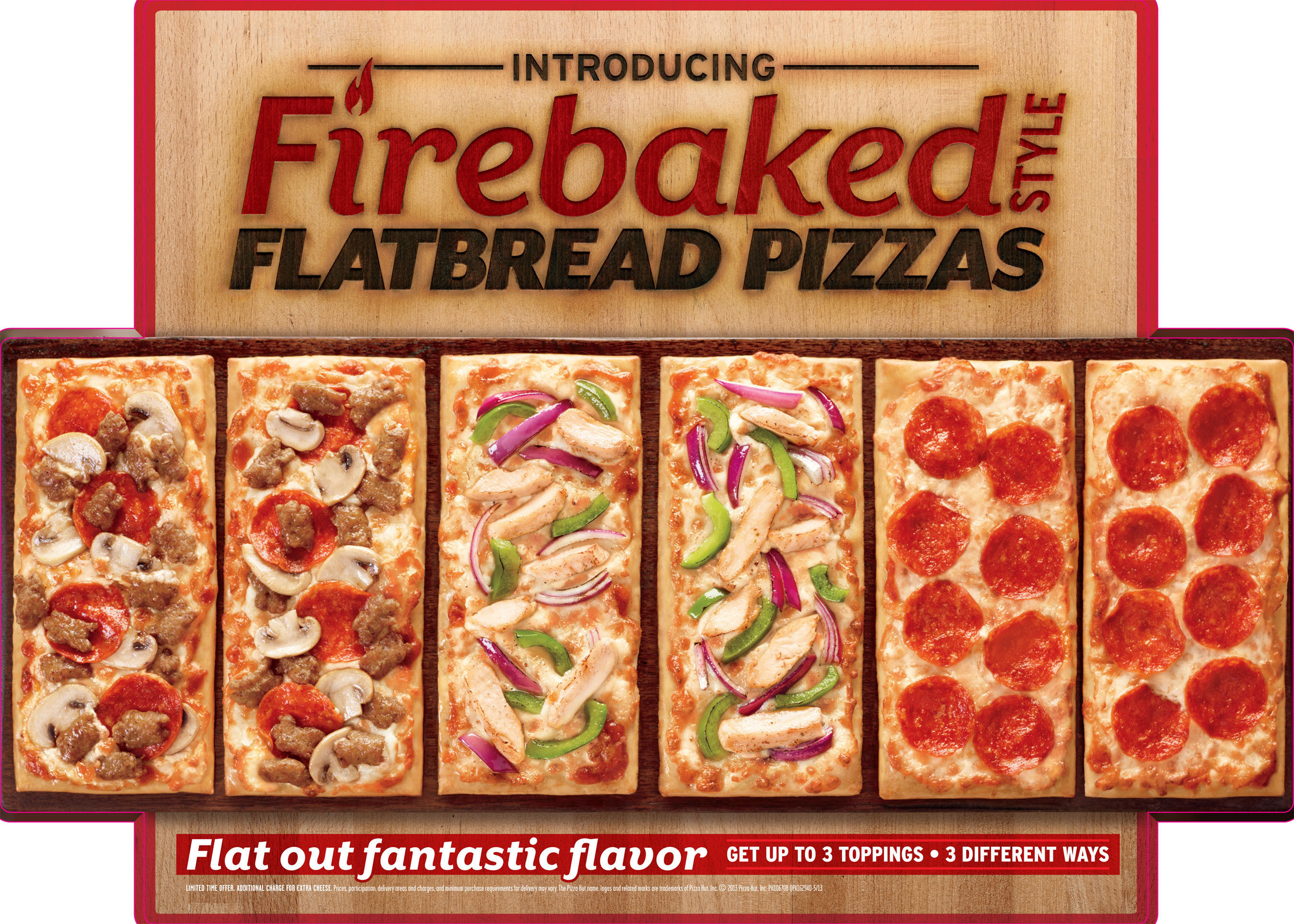 Pizza Hut Introduces Firebaked Style Flatbread Pizzas