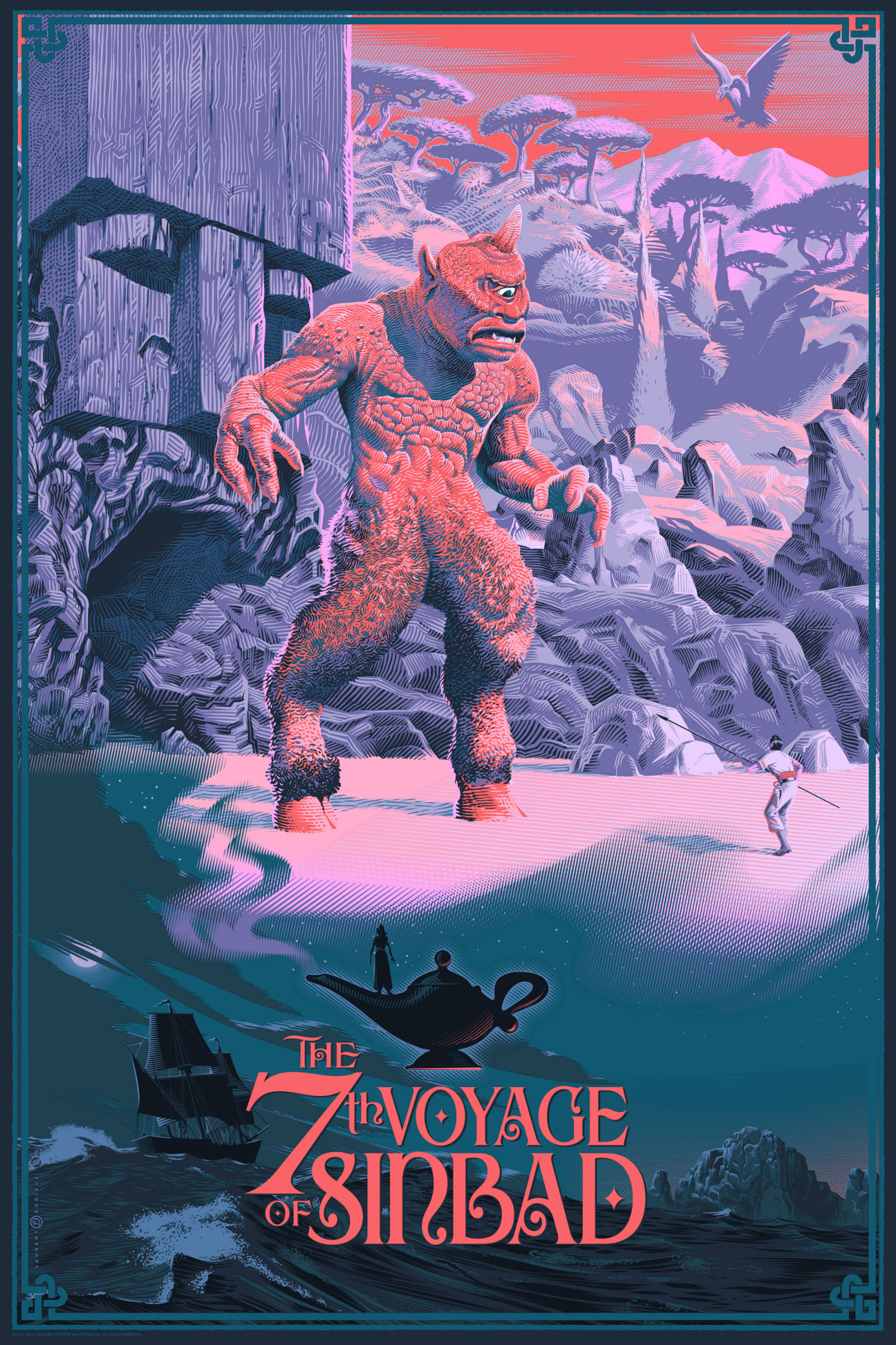 7th Voyage of Sinbad Poster By Laurent Durieux