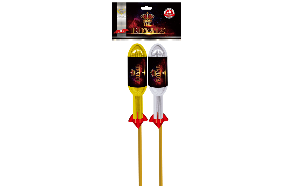 Royal Crown & Royal Strobe Rocket Fireworks4Sale