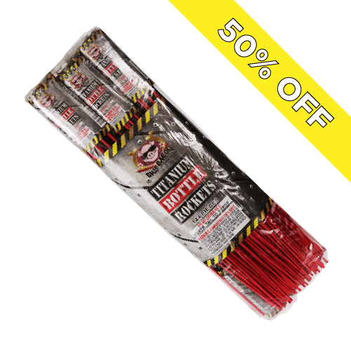Titanium Bottle Rockets Xtreme Fireworks