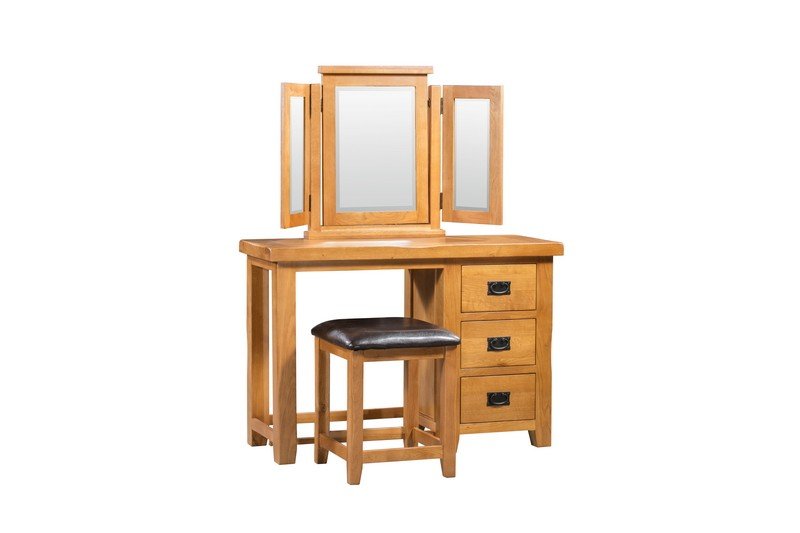 Montreal Oak Dressing Table Firmans Direct