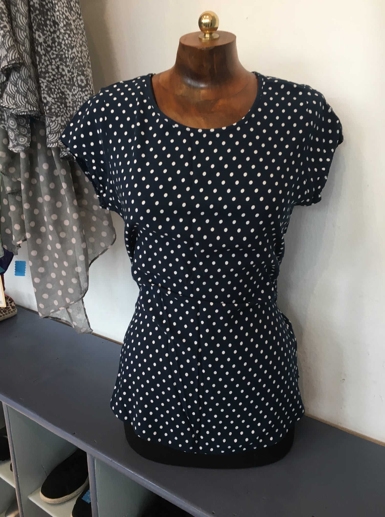 Click & Collect Shirt, Vero Moda, blau/weiß First Class Klamotte