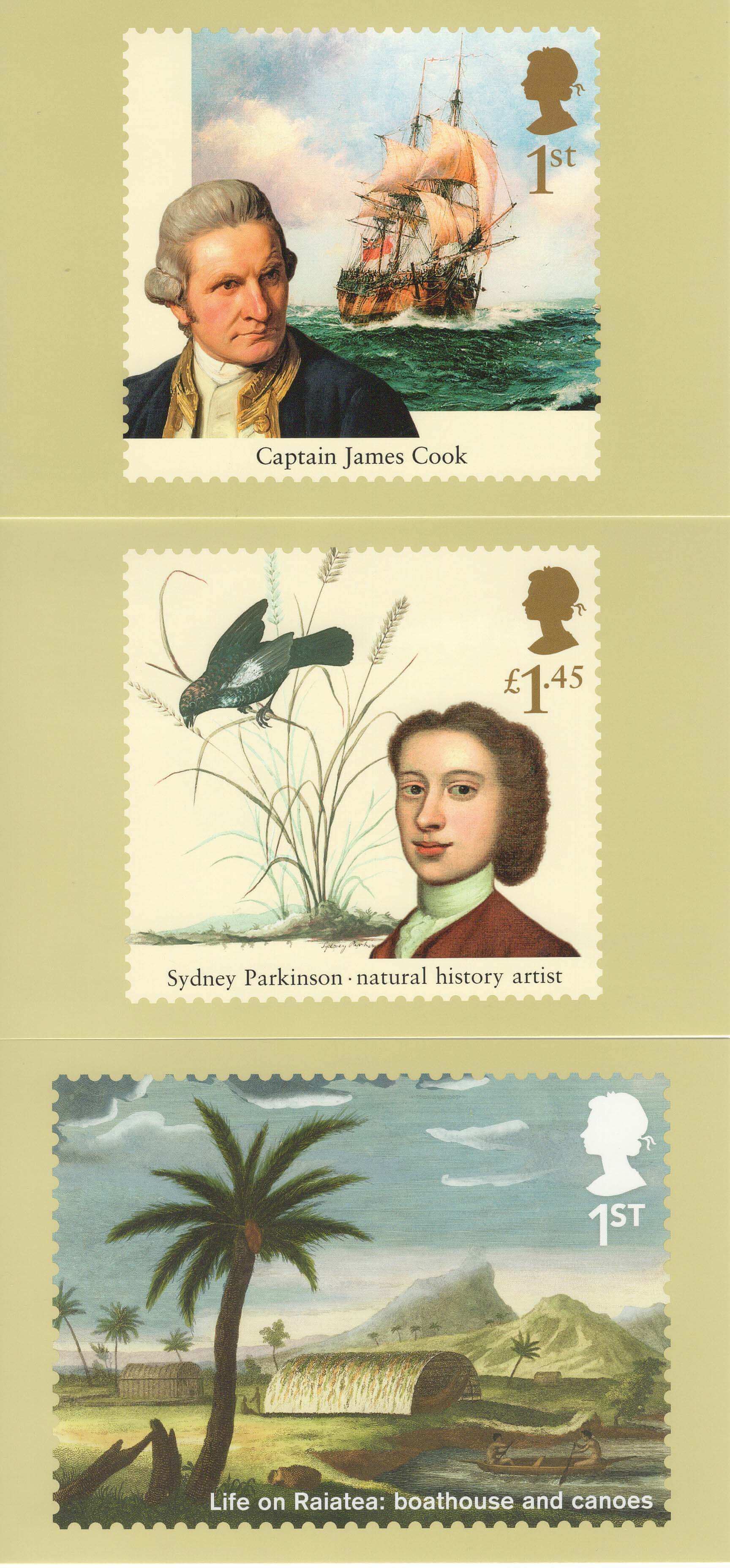 Captain Cook Captain Cook Stamp Cards Back First Day Covers