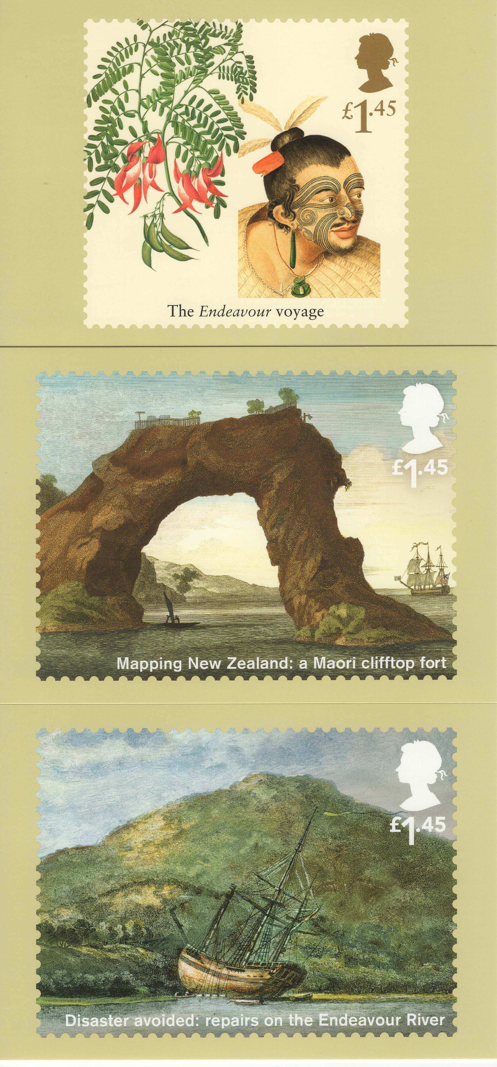 Captain Cook Captain Cook Stamp Cards Back First Day Covers