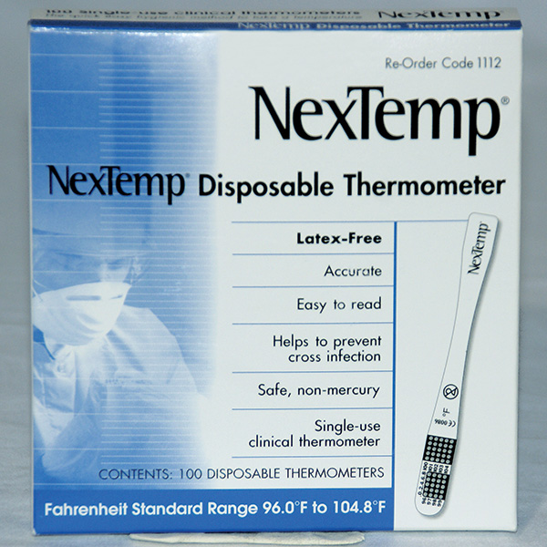 Nextemp® Disposable Oral Thermometer Environmental First Aid & Safety