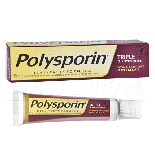 Polysporin, Triple Antibiotic Ointment, 15 g, Item 05565 First Aid