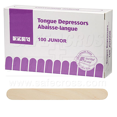 Tongue Depressors, Junior, 1.6 x 14 cm, 100/Box, Item 14186 First