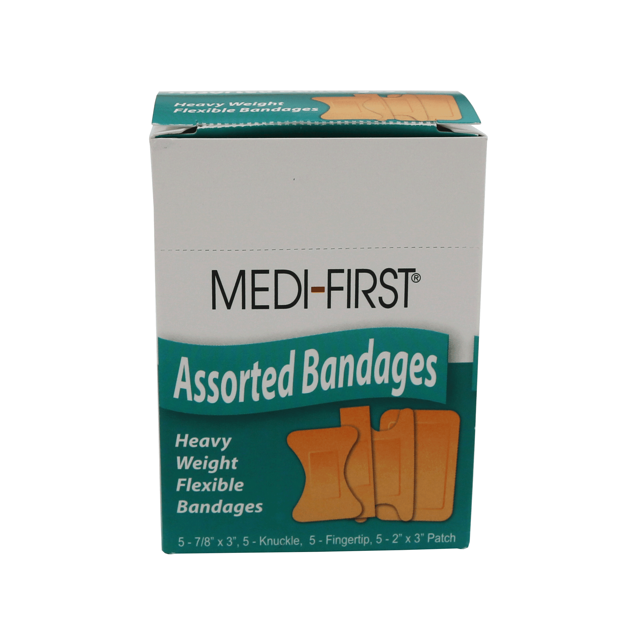 Assorted Heavy Weight Flexible Bandages 20/box • First Aid Supplies