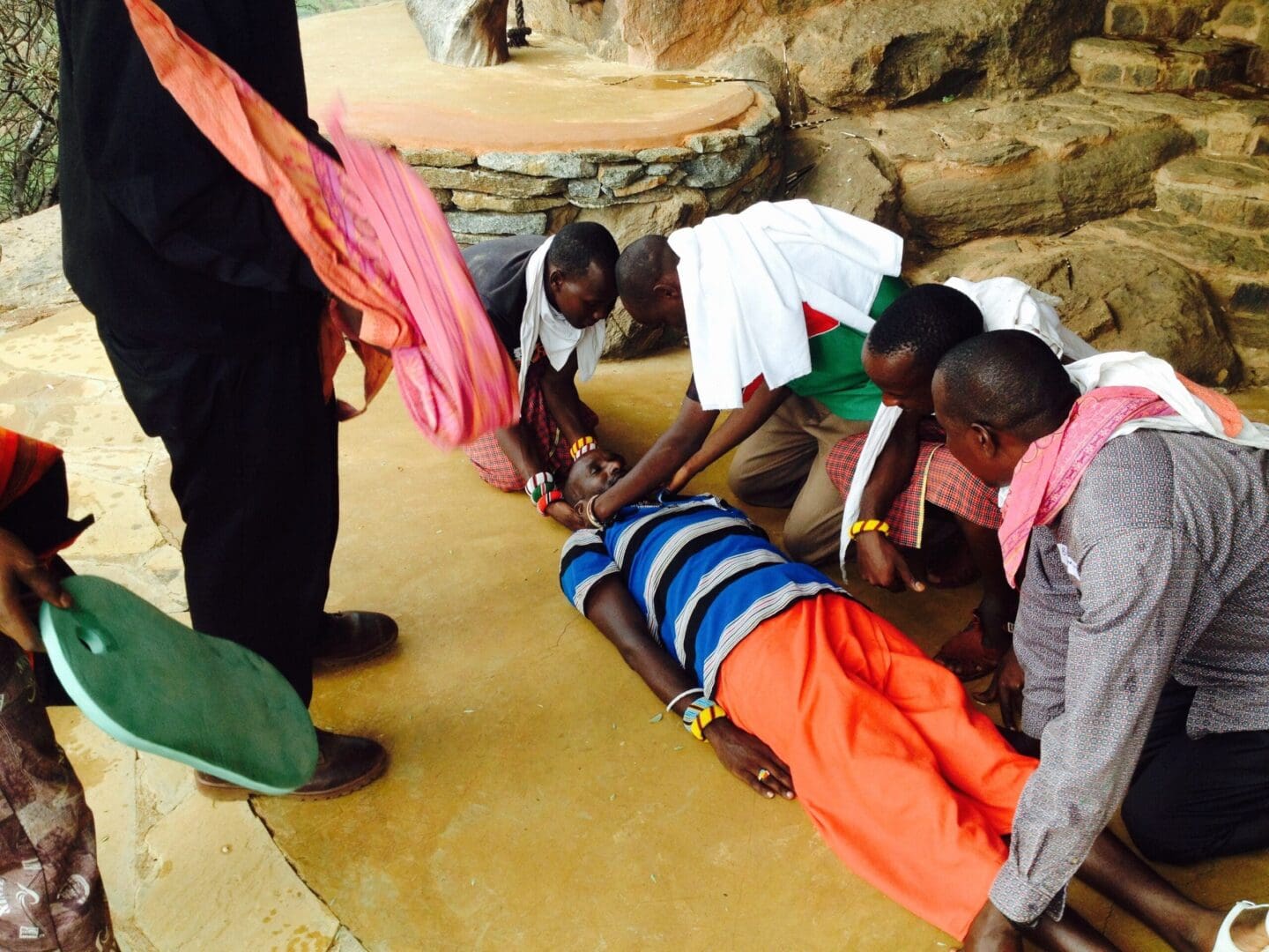 Wilderness First Aid Training Rwanda practical training