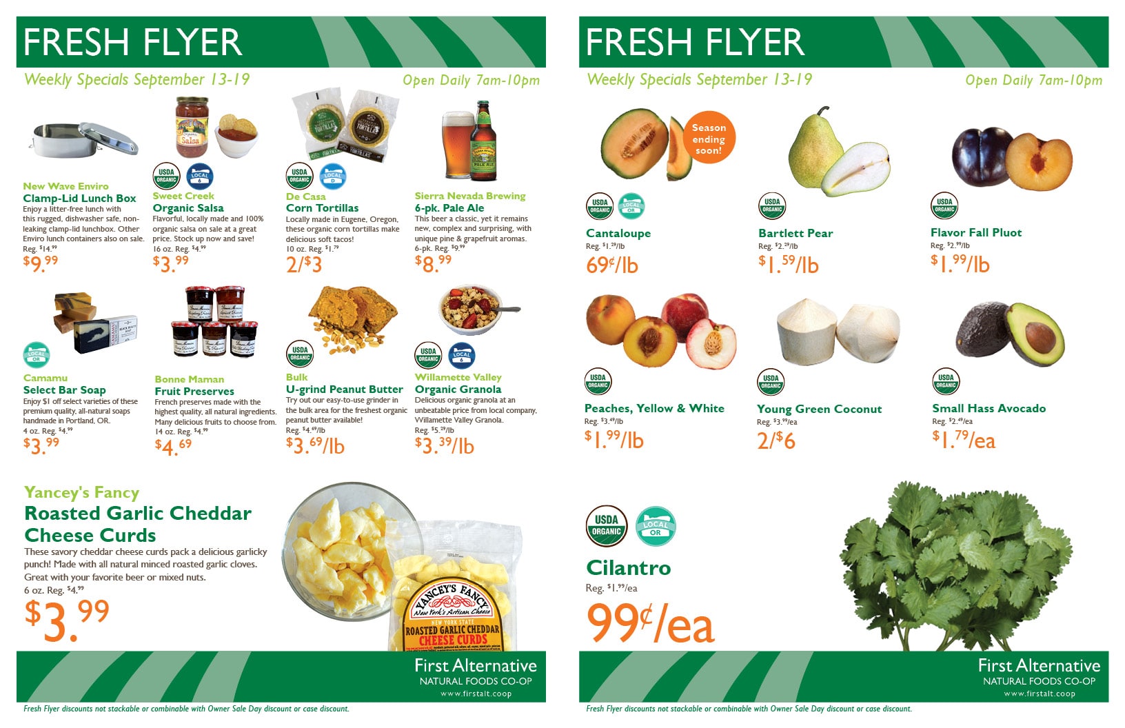 weekly flyer First Alternative Coop