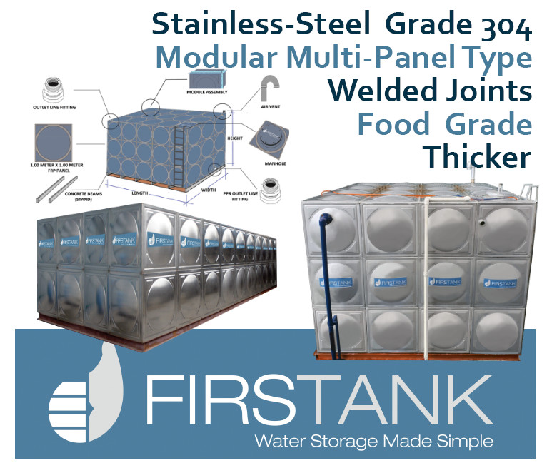Firstank® Modular StainlessSteel Water Tanks Supplier
